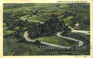 Boulevard Scene - St. Joseph, Missouri MO  