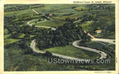 Boulevard Scene in St. Joseph, Missouri