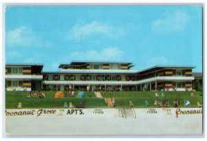 1954 Cocoanut Grove Apartments Daytona Beach Florida FL Vintage Postcard 