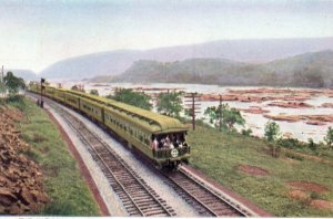 B&O RR Postcard Baltimore & Ohio Railroad National Limited Train Potomac River