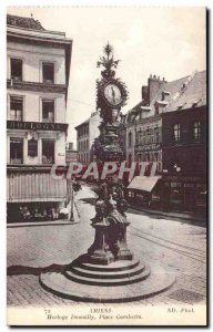 Amiens - Clock Devailly - La Place Gambetta - - Old Postcard