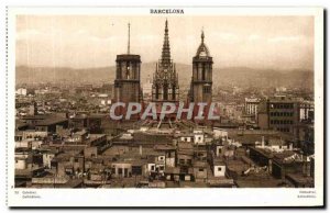 Old Postcard Barcelona Catedral