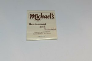 Michael's Restaurant and Lounge Rockford Illinois 20 Strike Matchbook