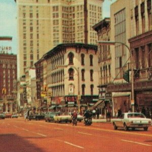 USA Grand Rapids Michigan Monroe Avenue Vintage Postcard 07.63