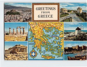 Postcard Greetings From Greece