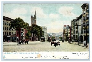 c1905 State Street from Eagle Street Albany New York NY Tuck Art Postcard 