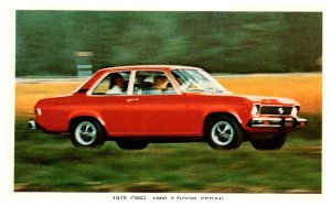 1975 Opel 1900 2 Door Sedan Cars Postcard