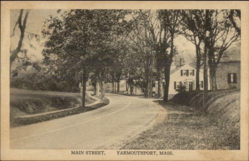 Yarmouthport Cape Cod MA Main St. c1915 Postcard #6