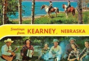 Postcard  Greetings from Kearney, Nebraska          aa2