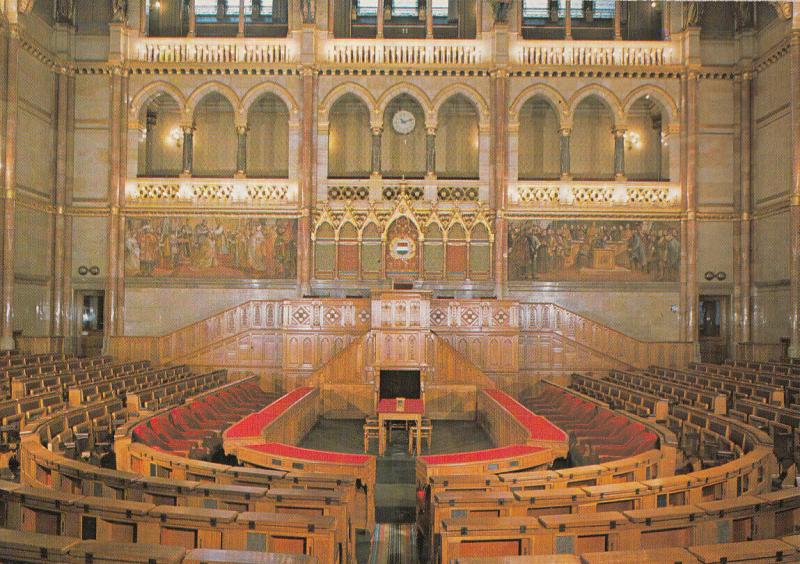 Hungary Budapest Parliament Assembly hall of the Lower House