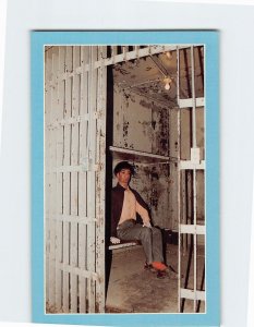 Postcard Jake the jailbird Historic Squirrel Cage Jail Council Bluffs Iowa USA