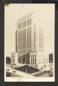 RPPC JACKSON COUNTY COURT HOUSE KANSAS CITY MOISSOURI REAL PHOTO POSTCARD