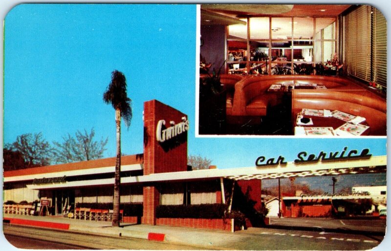 c1950s Pasadena, CA Gwinn's Restaurant US Hwy 66 Postcard Dexter Mellinger A91