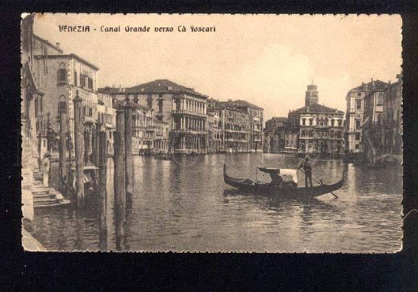 044019 ITALY Venezia Canal Grande verso Ca Foscar Vintage PC