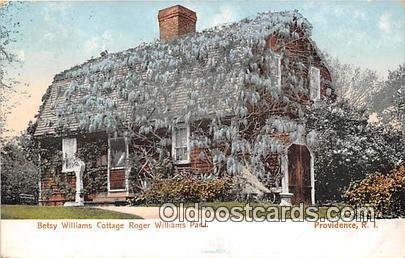 Betsy Williams Cottage Roger Williams Park Providence, RI Patriotic 1907 