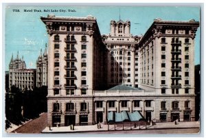 Salt Lake City UT Postcard Hotel Utah Salt Lake Herald Republican Advertising