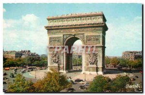Old Postcard Paris Place de l'Etoile and the Arc de Triomphe