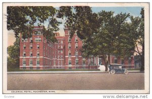 ROCHESTER, Minnesota, PU-1917; Colonial Hotel, Classic Car