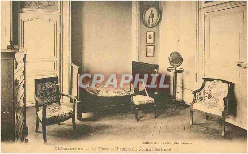 CPA Chateauroux le musee chambre du generale bertrand