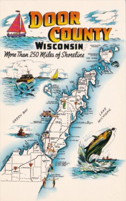 Map Of Door County Wisconsin