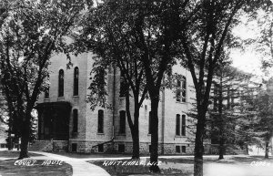 Court House Whitehall Wisconsin RPPC Real Photo postcard