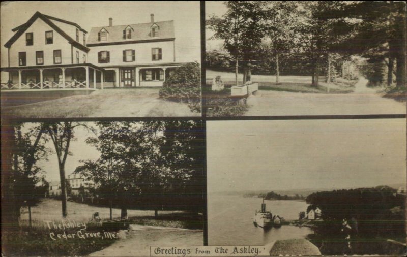 Cedar Grove ME The Ashley Multi View c1915 Real Photo Postcard