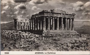 Greece Athens Pantheon Vintage RPPC C151