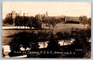 RPPC  South Dakota State College Campus  Brookings  Postcard  1925