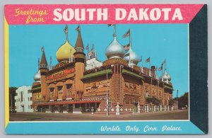 Greetings From South Dakota~Worlds Only Corn Palace~Mitchell~Museum~Vintage PC