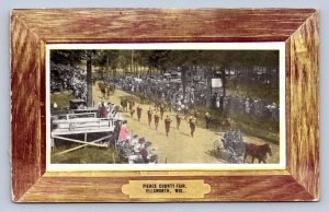 J90/ Ellsworth Wisconsin Postcard c1910 Pierce County Fair Parade  528