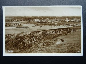 Cornwall BUDE showing rows of Beach Changing Huts c1950's RP Postcard