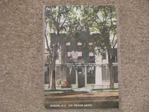 The Prison Gates, Auburn, N.Y., unused vintage card