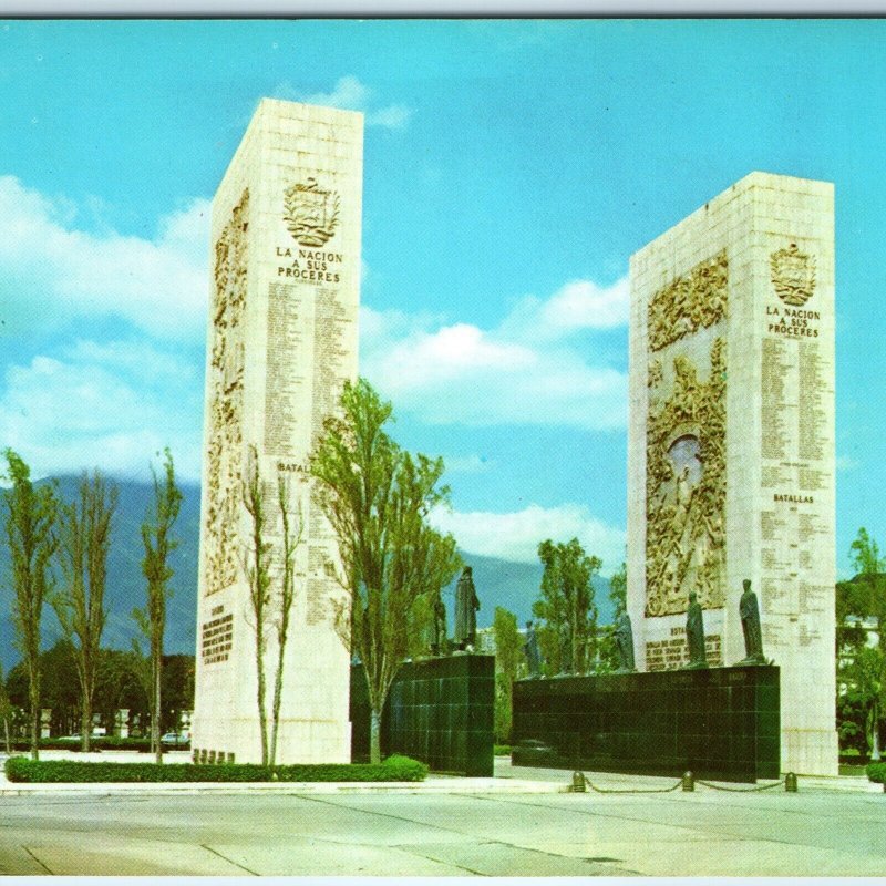 c1970s Caracas, Venezuela Memorial Independence Heros Los Proceres 4x6 PC Vtg M5