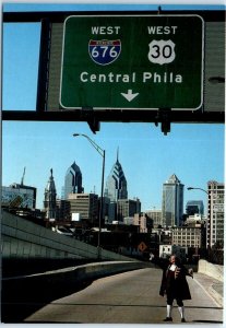 Postcard - Central Philadelphia, Pennsylvania