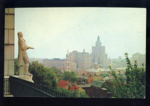 Providence, Rhode Island/RI Postcard, Roger Williams Statue Overlooking City