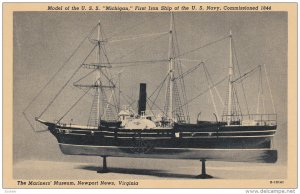 NEWPORT NEWS, Virginia, 1900-1910´s; The Mariners´ Museum, Model Of The U.S...