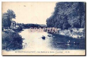 Joinville le Pont - The Banks of the Marne - Old Postcard