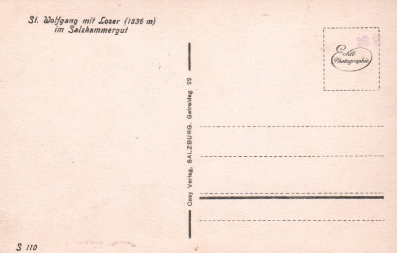 St Wolfgang am Wolgangsee,Salzhammergut,Austria BIN