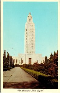Louisiana State Capitol Baton Rouge LA Postcard VTG UNP Curteich Vintage Unused 