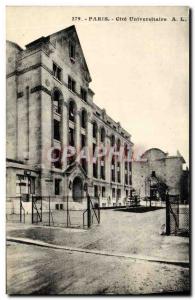 Old Postcard Paris university Cite