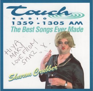 Sharon Crubber XXX Transvestite DJ Radio Touch Hand Signed Photo