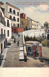 Calle Constancia Street Guanajuato Mexico 1928 postcard