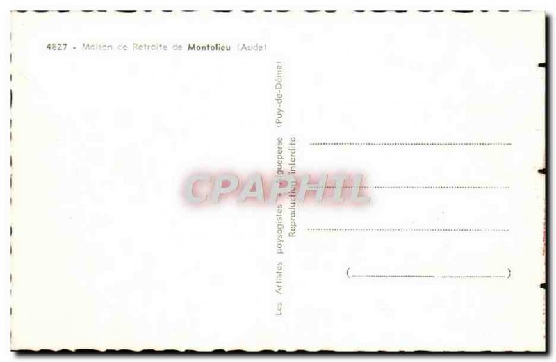 Postcard Old House Pension De Montolieu