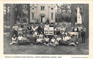 North Bridgton Berkley Summer Music School Real Photo Postcard