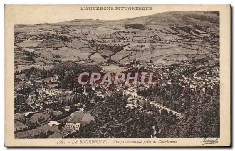 Old Postcard La Bourboule Panoramic Taken From Charlannes