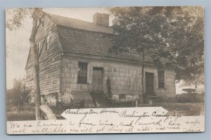 WASHINGTON CROSSING NJ WASHINGTON'S HOUSE ANTIQUE REAL PHOTO POSTCARD RPPC