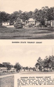 New Brunswick New Jersey Garden State Tourist Court,Multi-View Photo Print PC U8