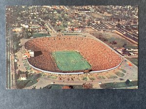 Football Stadium University Of Michigan Ann Arbor MI Chrome Postcard H1266083649