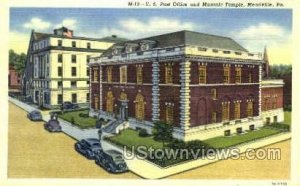 US Post Office, Masonic Temple - Meadville, Pennsylvania