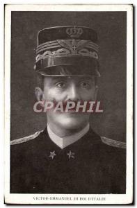 Old Postcard King Victor Emmanuel III d & # 39Italie